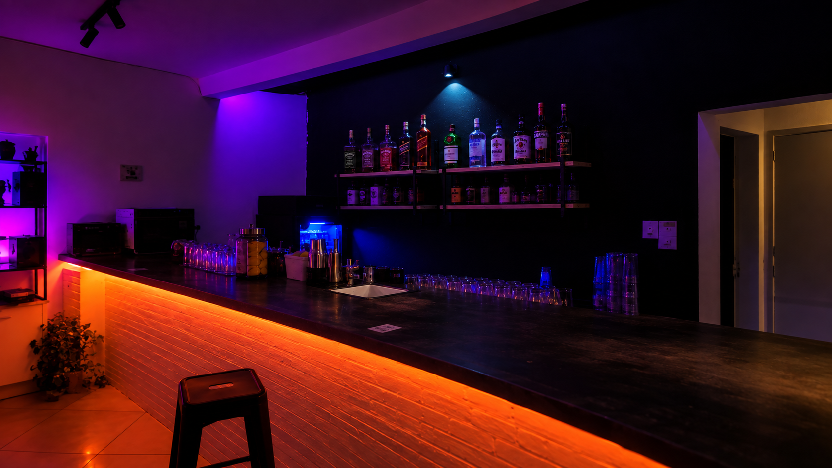 Ambiente interno do TRUSKA Private Bar